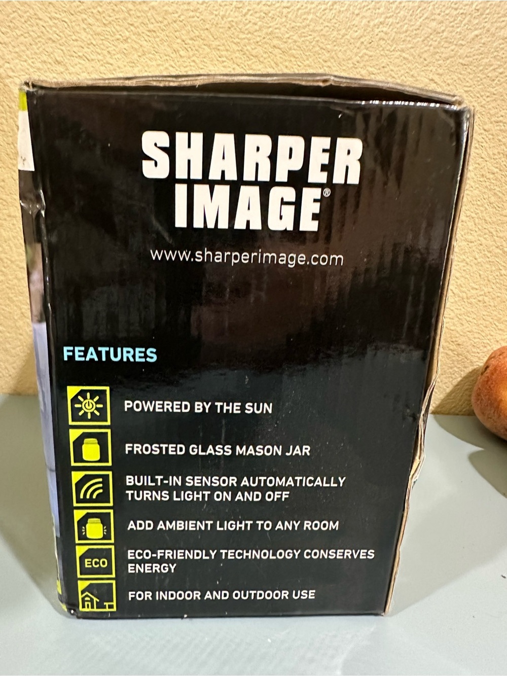 Sharper Image Solar Powered Glass Mason Jar - Picture 4 of 4